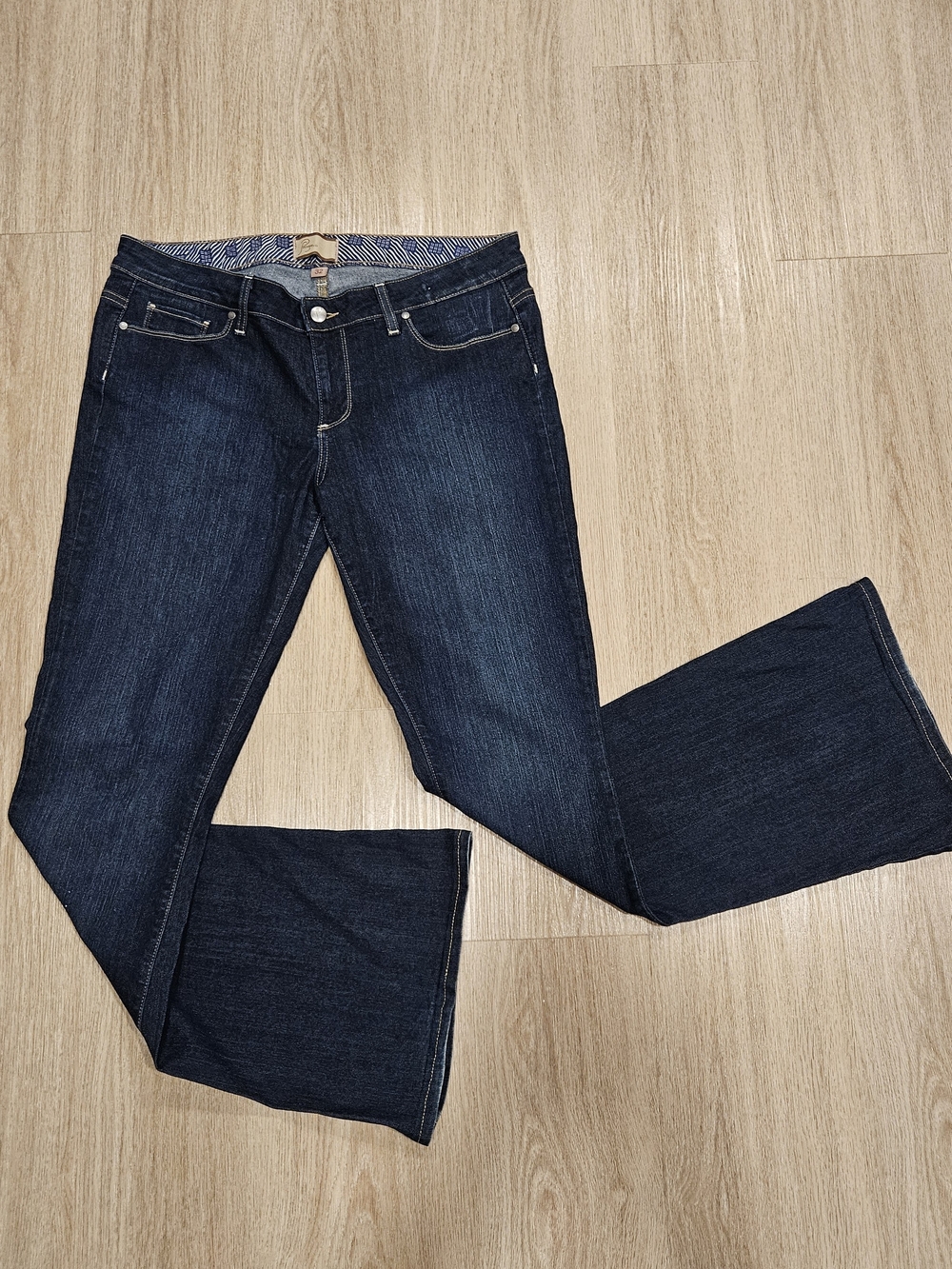 PAIGE Dark Indigo Flare Jeans